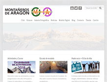 Tablet Screenshot of montanerosdearagon.org